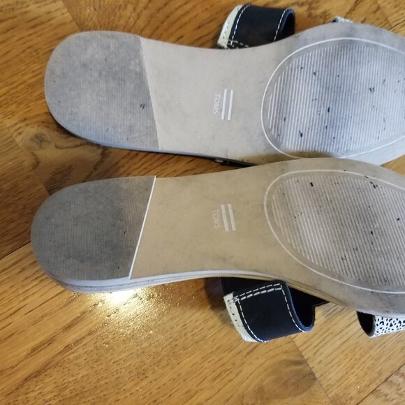 Toms flat slip on sandals - Picture 6 of 8